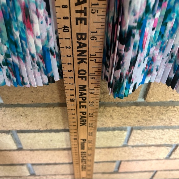 NWT J. Crew Two Tiered Pleated Short Skirt Multicolored Waterfall Color Size 4 - Picture 8 of 9